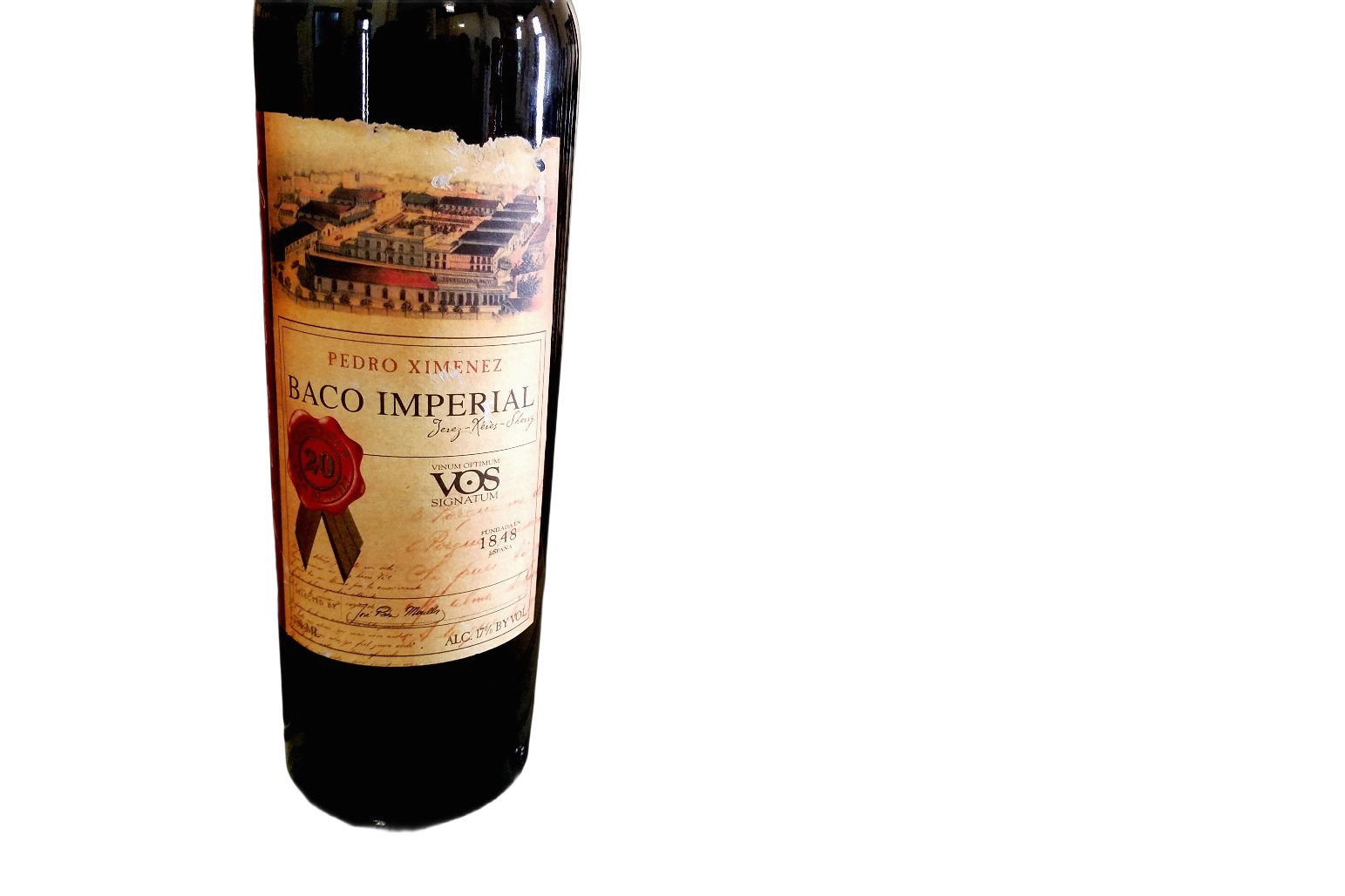 Dios Baco Baco Imperial Pedro Ximénez VOS