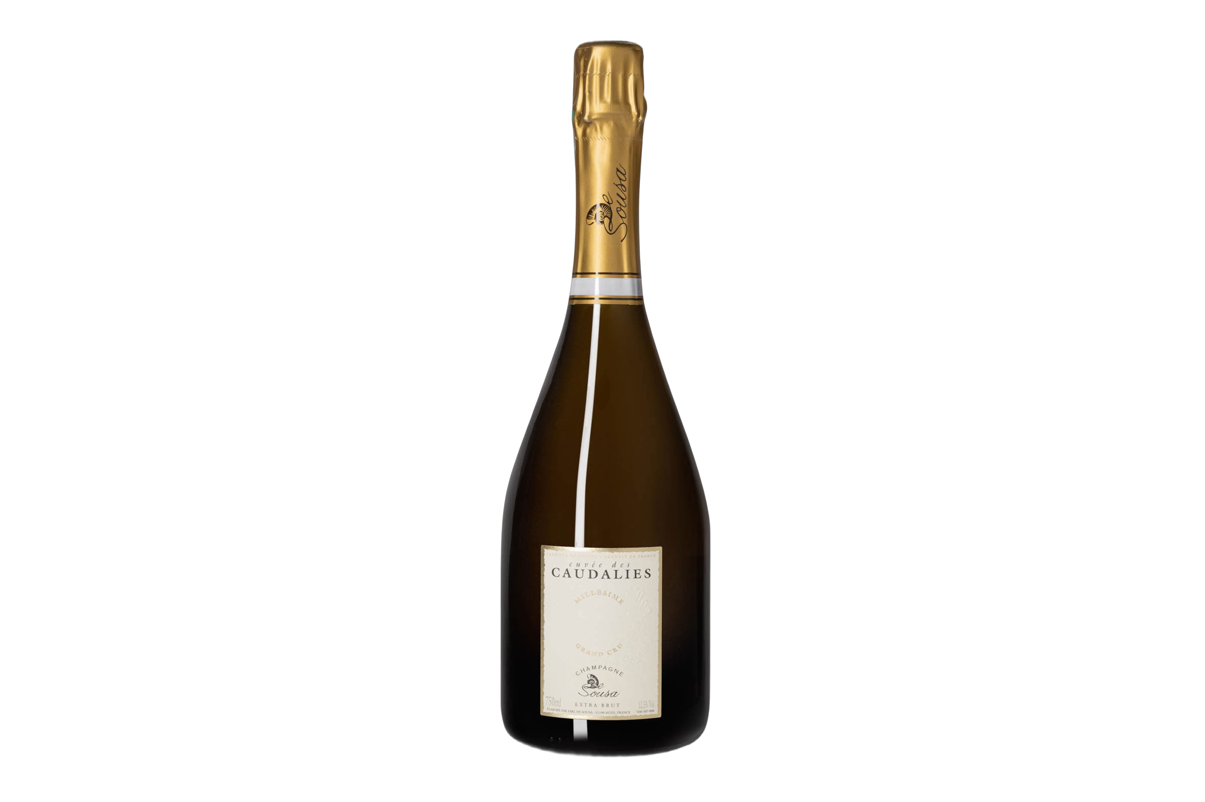 De Sousa Cuvée des Caudalies Blanc de Blancs Grand Cru Avize Les Pierres Vaudons Extra Brut