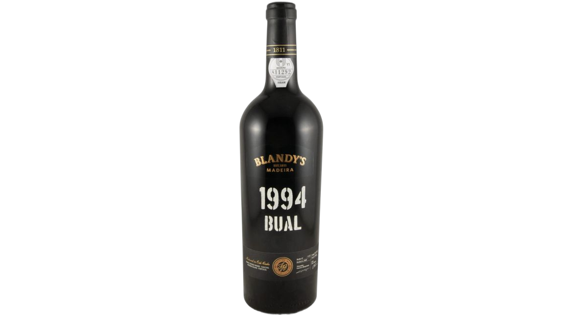 Blandy's Bual Madeira wine bottle
