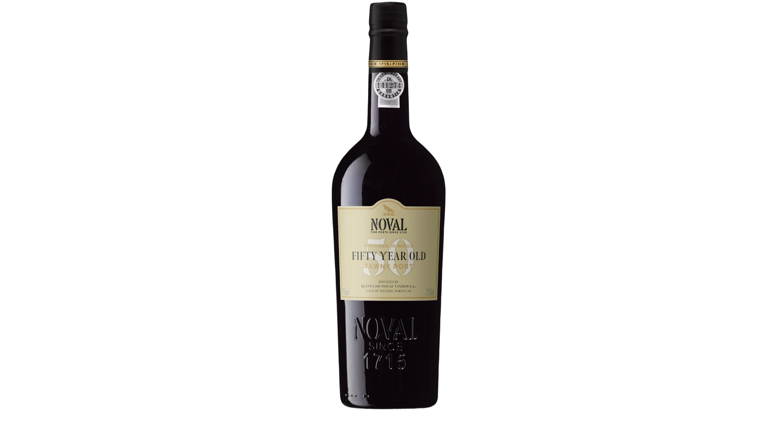 Quinta do Noval 50 Year Old Tawny Port wine bottle