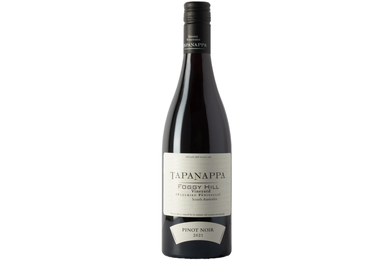 Tapanappa Tapanappa Pinot Noir Foggy Hill Vineyard Fleurieu Peninsula wine bottle