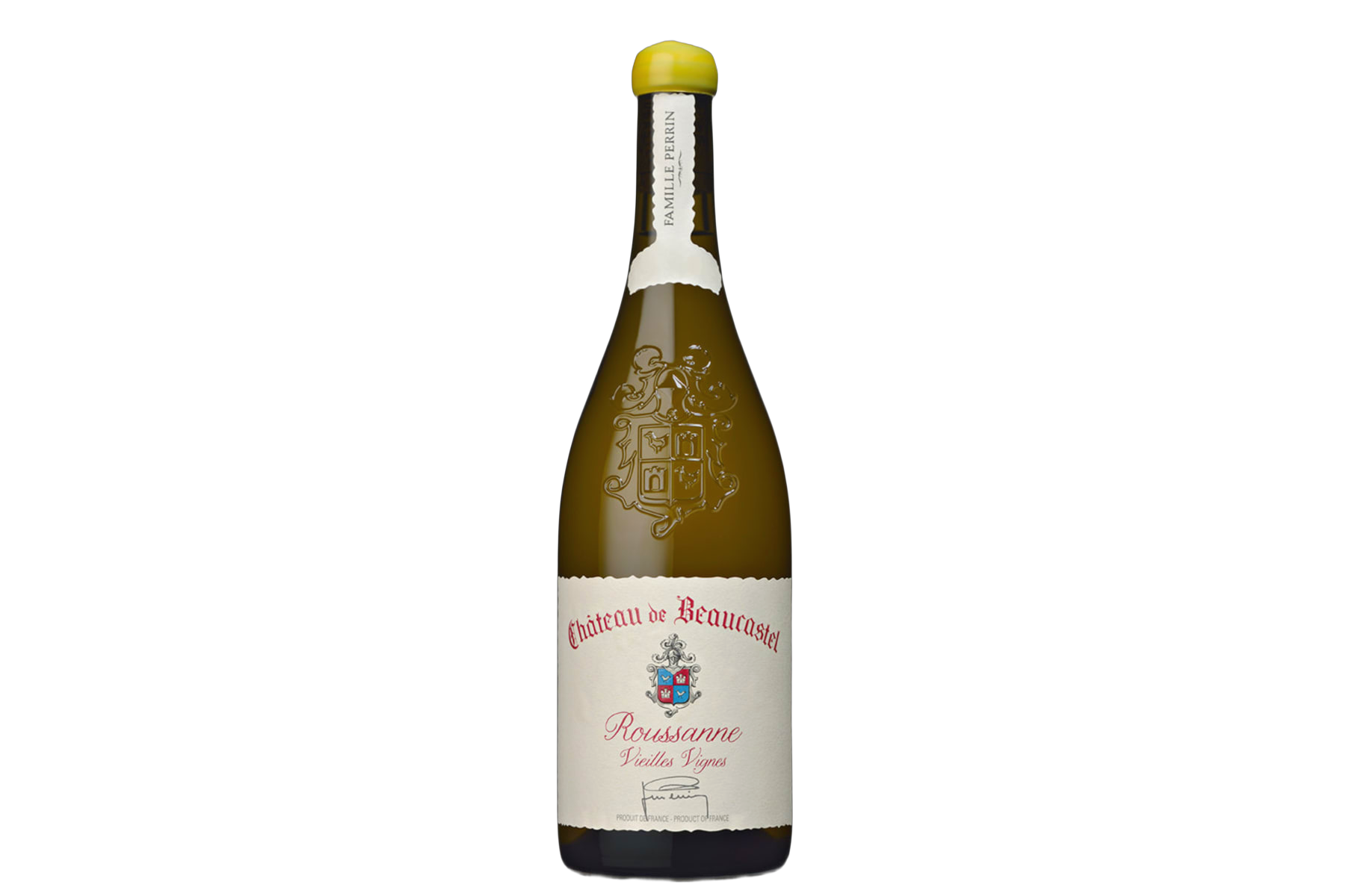 Château de Beaucastel Château de Beaucastel Châteauneuf-du-Pape Blanc Roussanne Vieilles Vignes wine bottle