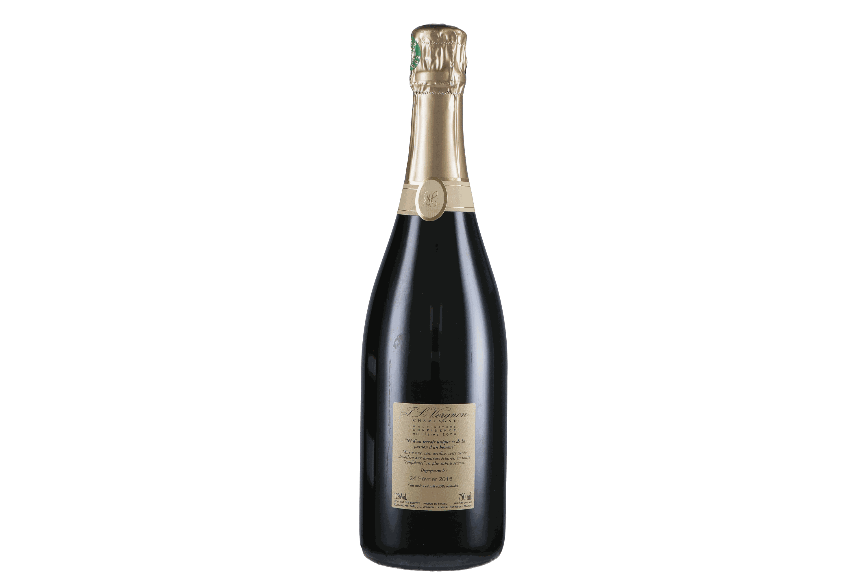 JL Vergnon Confidence Brut Nature Blanc de Blancs Grand Cru