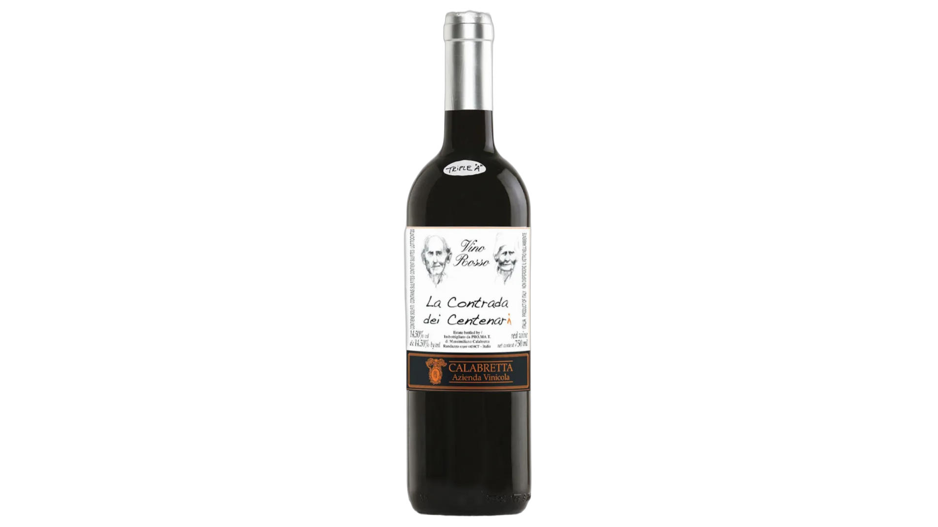 Calabretta Vino Rosso La Contrada Dei Centenari wine bottle