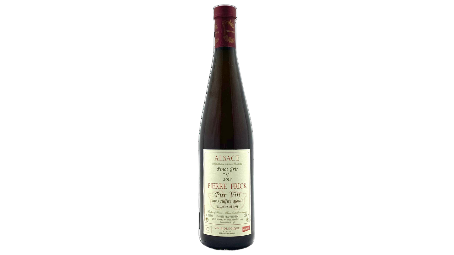 Pierre Frick Fischback Pinot Gris Macération Pur Vin wine bottle