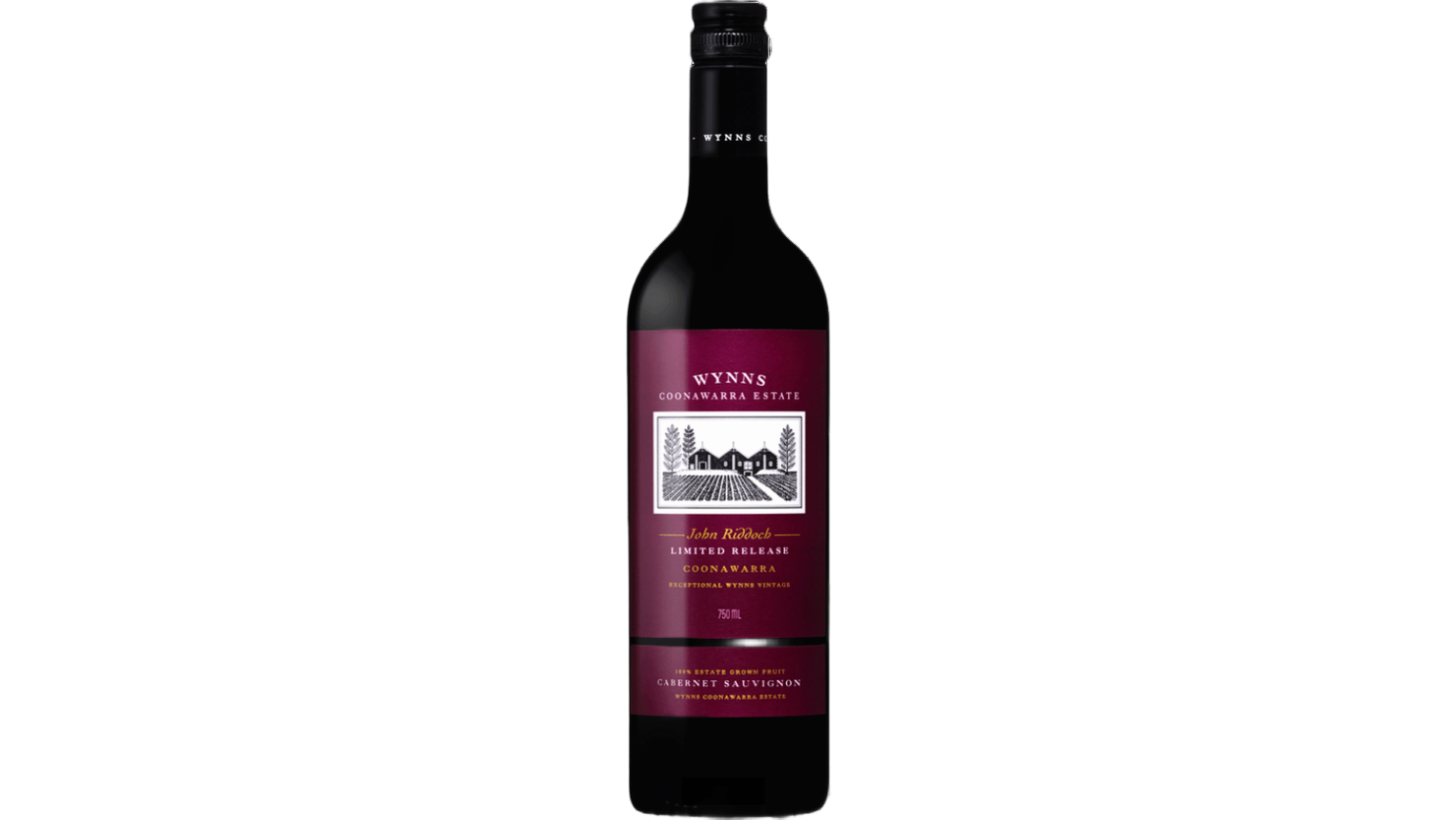 Wynns John Riddoch Cabernet Sauvignon wine bottle