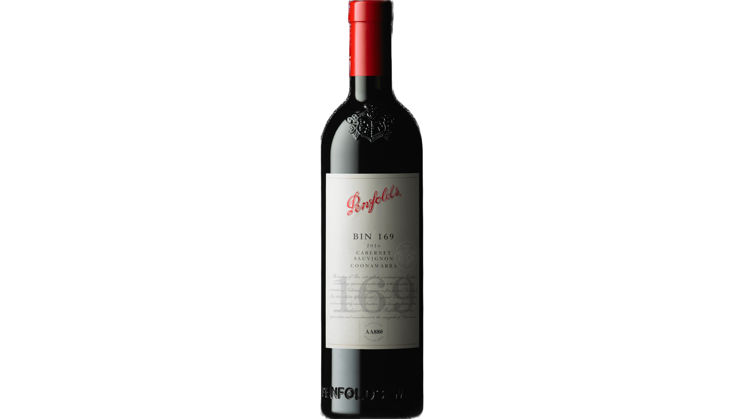 Penfolds Bin 169 Cabernet Sauvignon wine bottle
