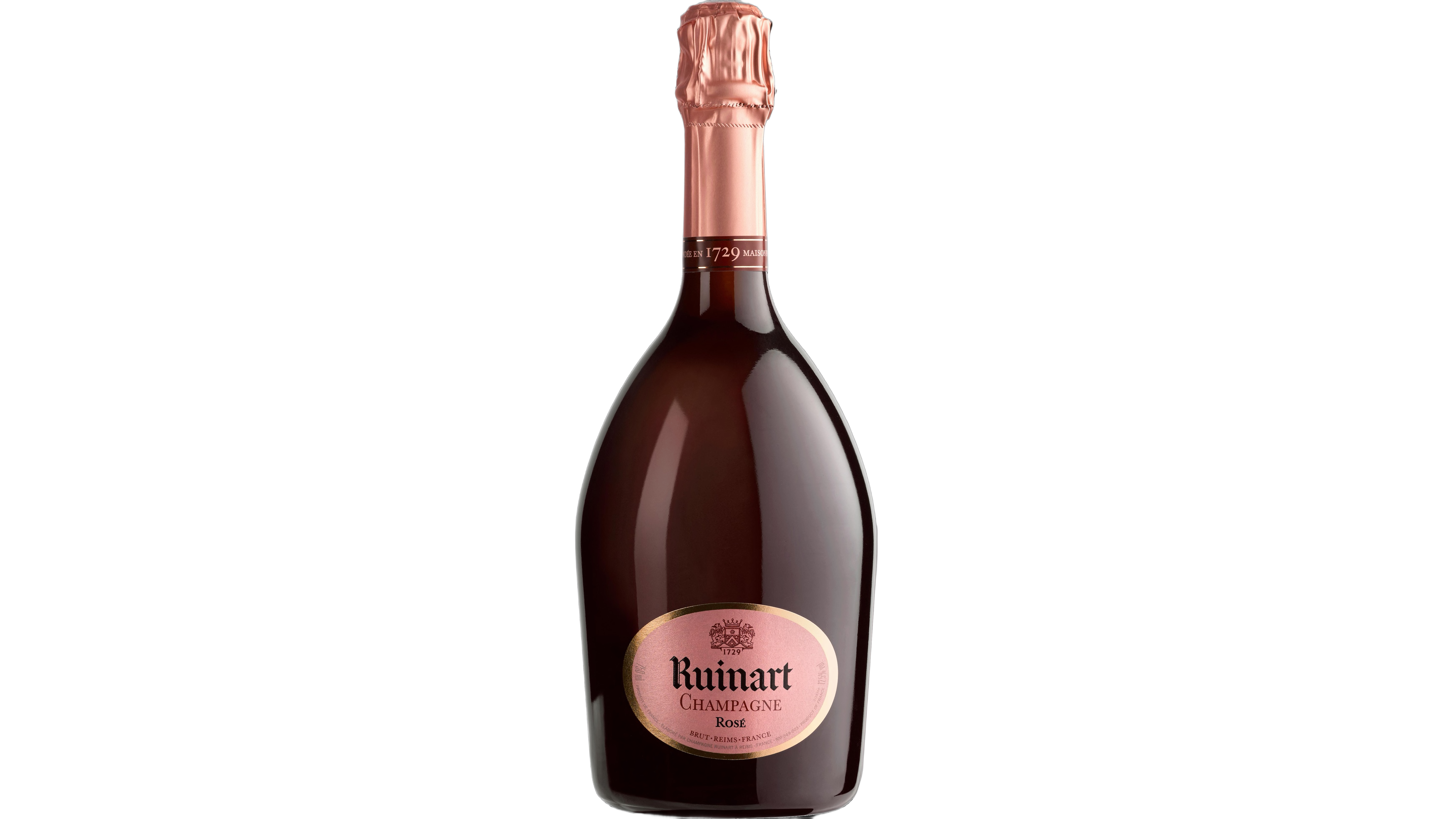 Ruinart Rose Brut wine bottle