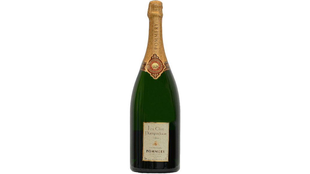 Champagne Pommery Clos Pompadour wine bottle