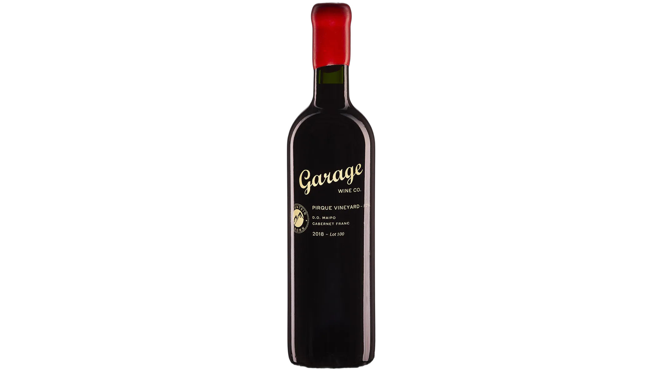 Garage Wine Co. Pirque Vineyard Maipo Valley Cabernet Franc Chile Maipo Valley wine bottle