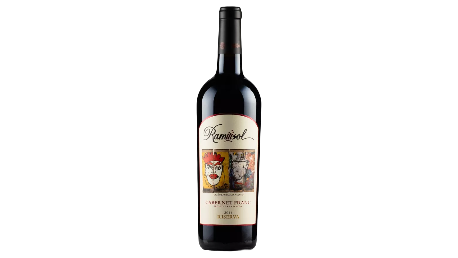 Ramiiisol Cabernet Franc Riserva Us Virginia Monticello wine bottle
