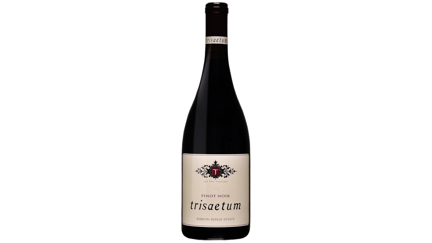 Trisaetum Reserve Pinot Noir Willamette Valley Ribbon Ridge wine bottle