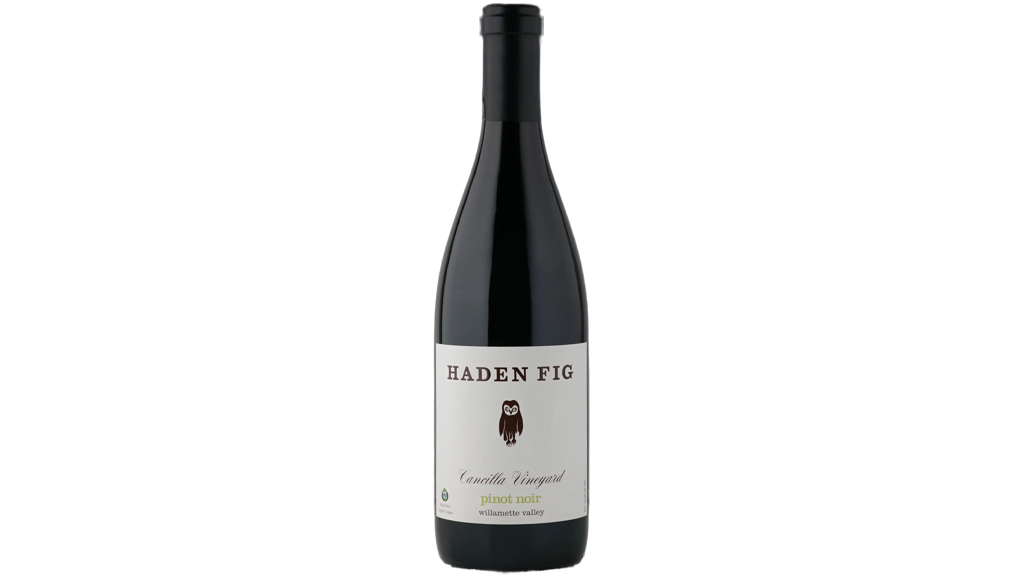 Haden Fig Cancilla Vineyard (Organic) Willamette Valley wine bottle