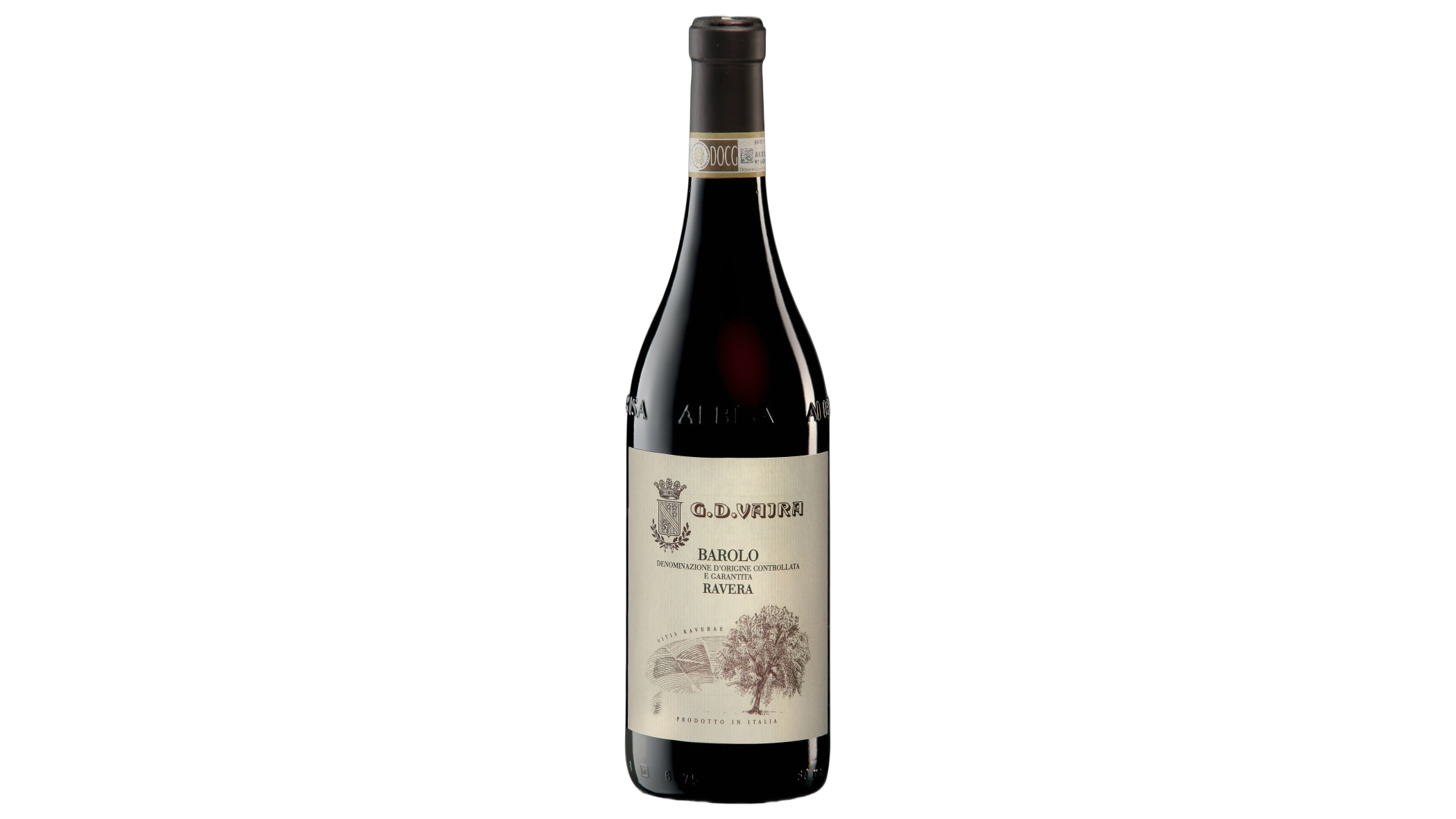 G.D Vajra Barolo Ravera Novello wine bottle