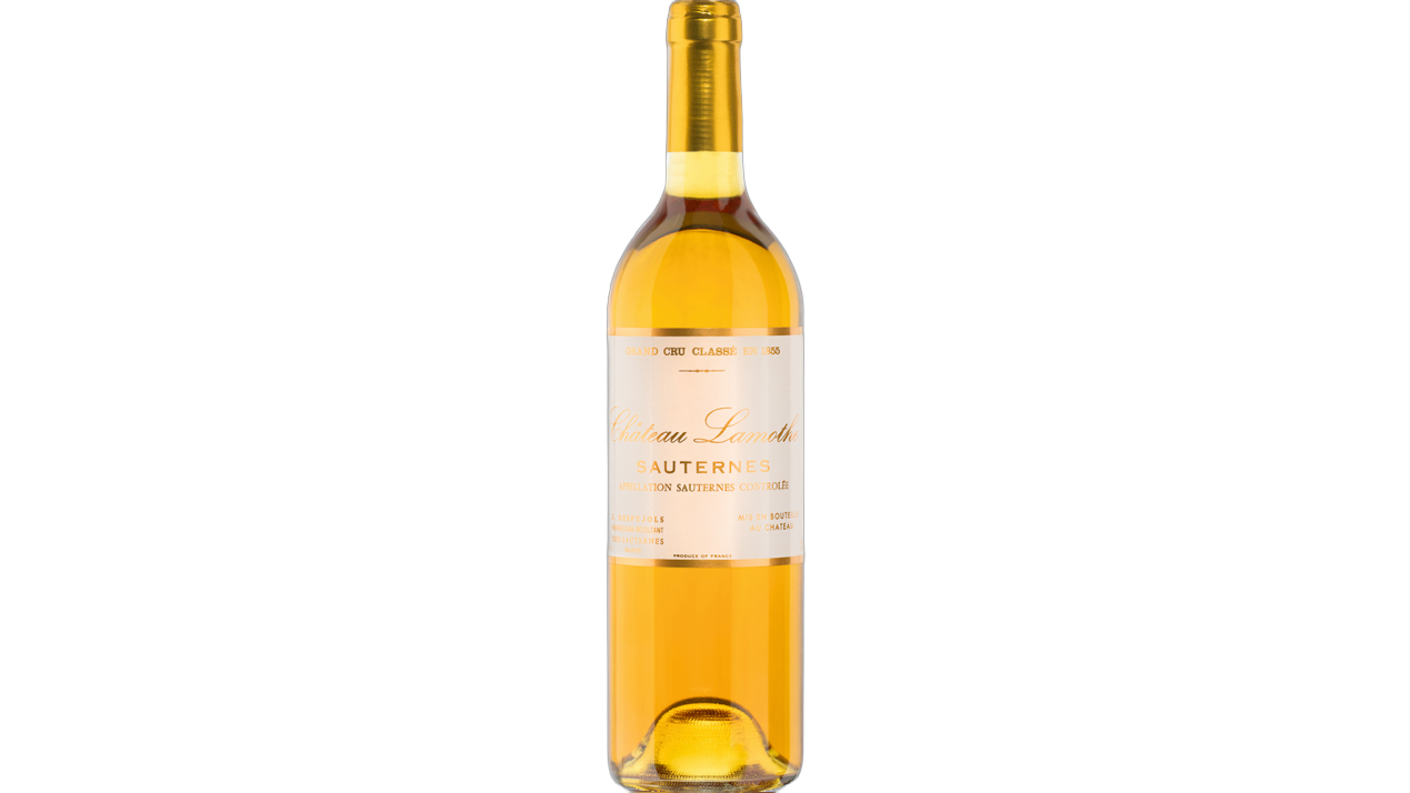 Château Lamothe Lamothe Sweet Sauternes wine bottle