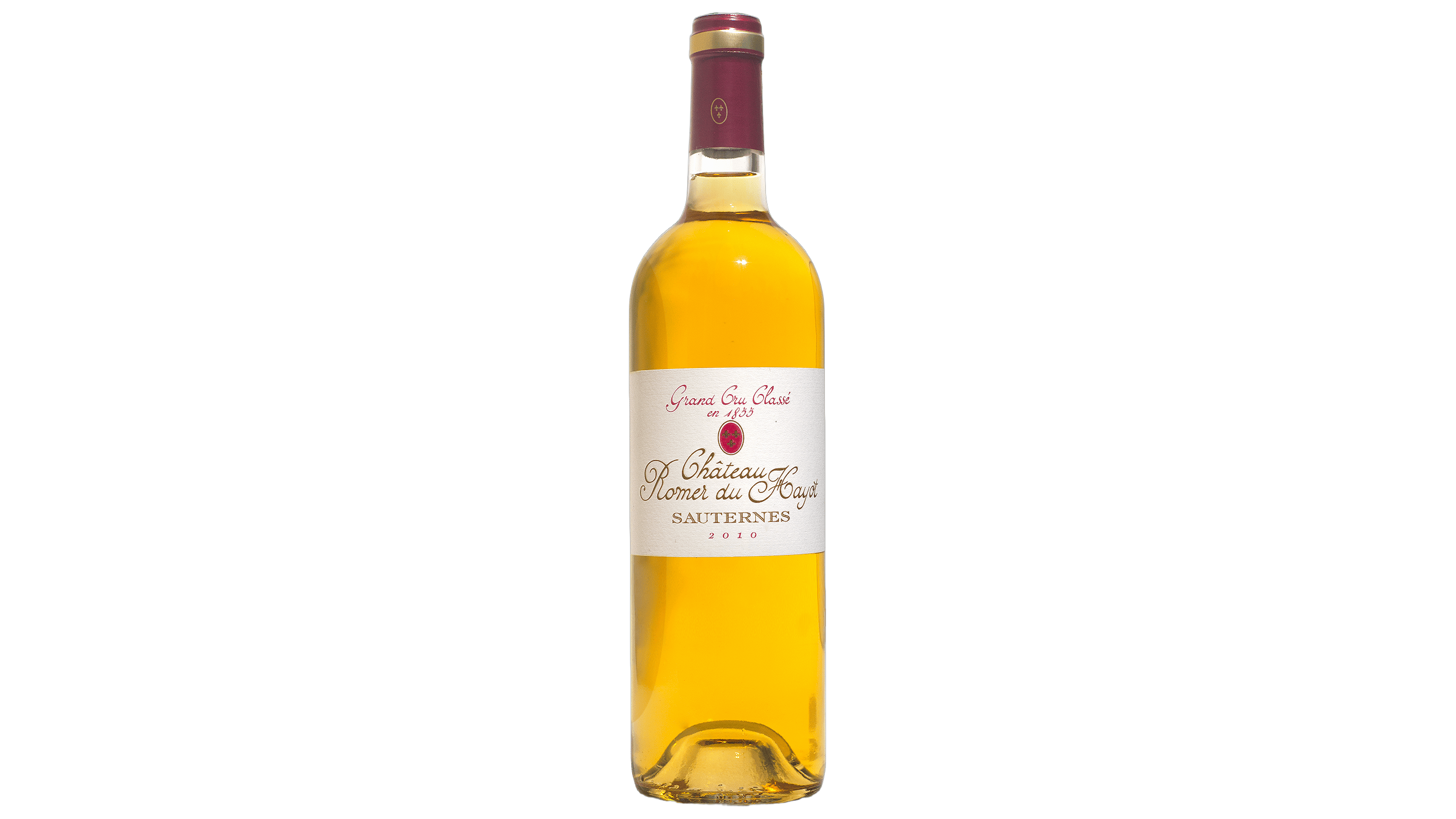 Château Romer Du Hayot Romer Du Hayot Sweet Barsac wine bottle