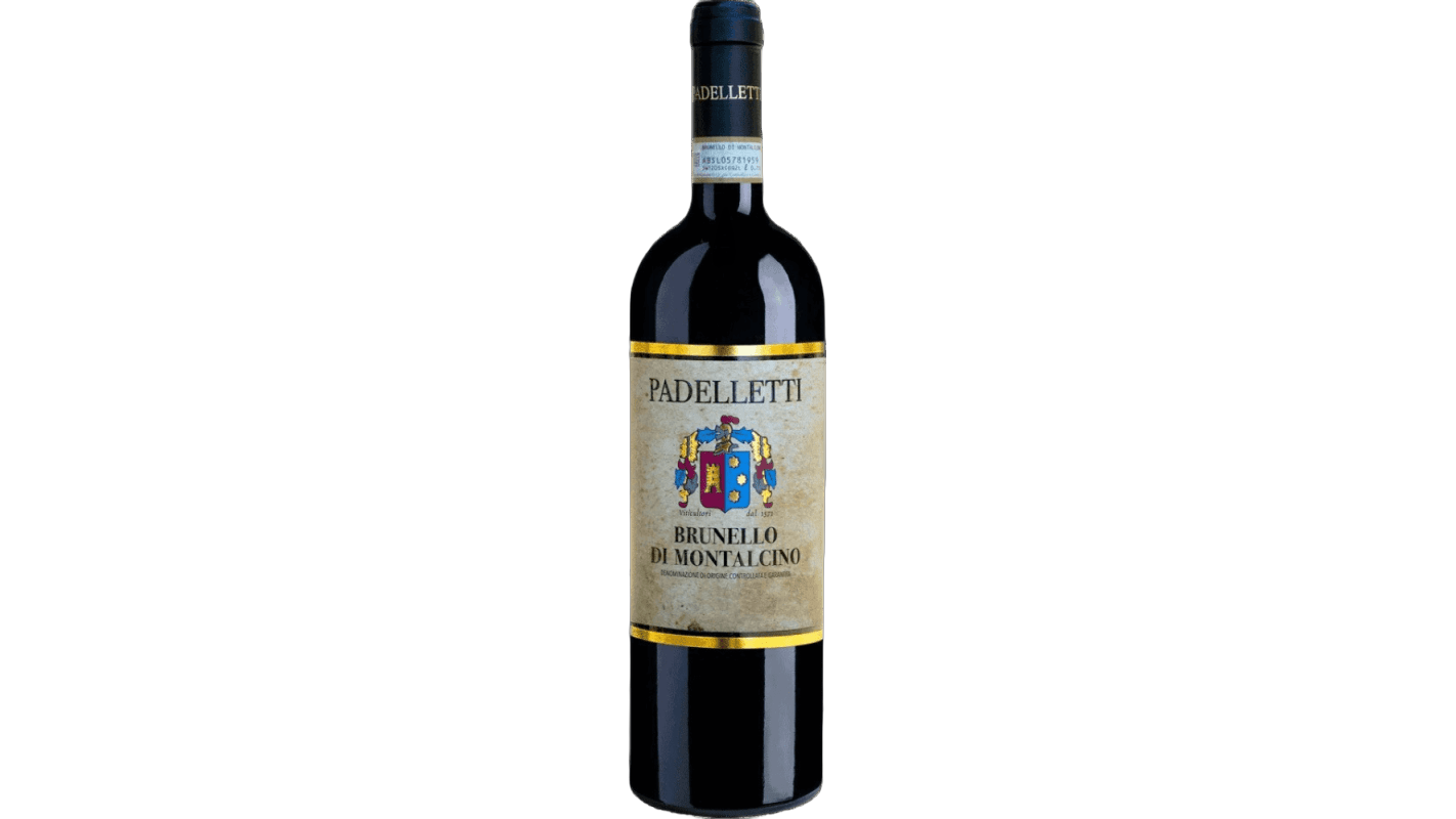 Padelletti Brunello Di Montalcino wine bottle